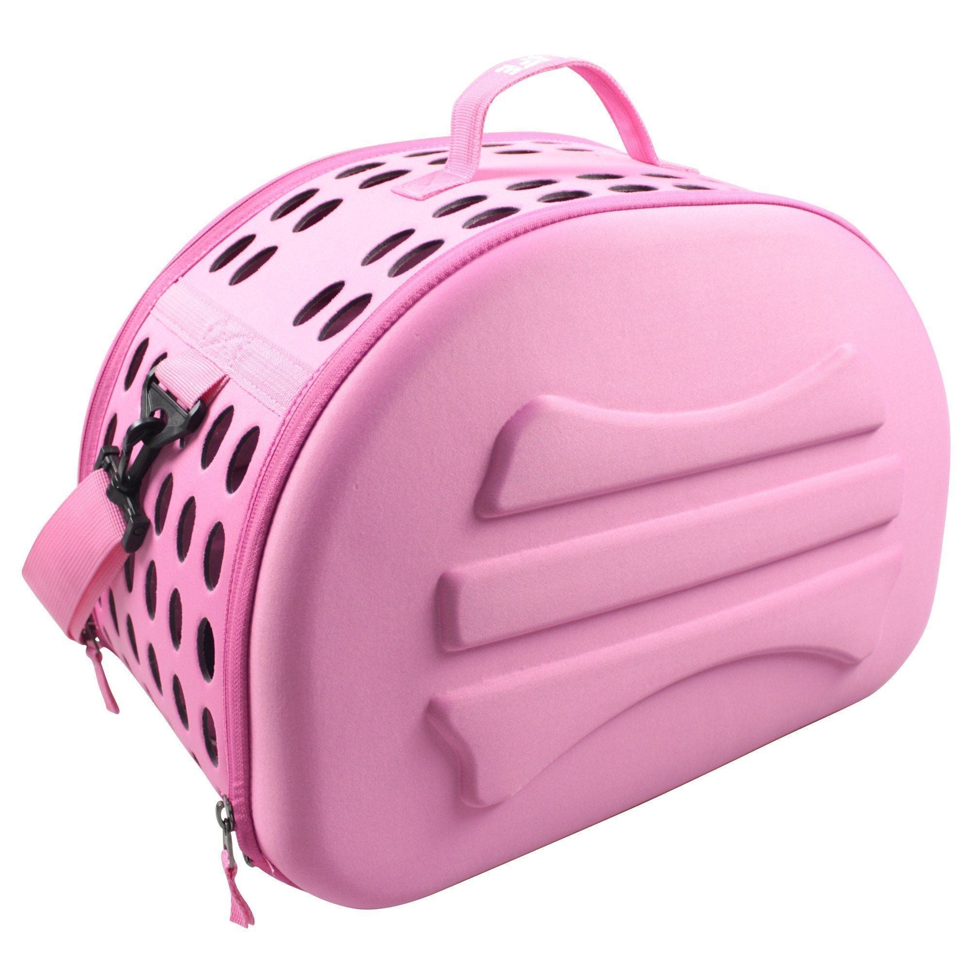 Pet Life ® 'Narrow Shelled' Lightweight Collapsible Military Grade Fashion Designer Travel Pet Dog Carrier Crate